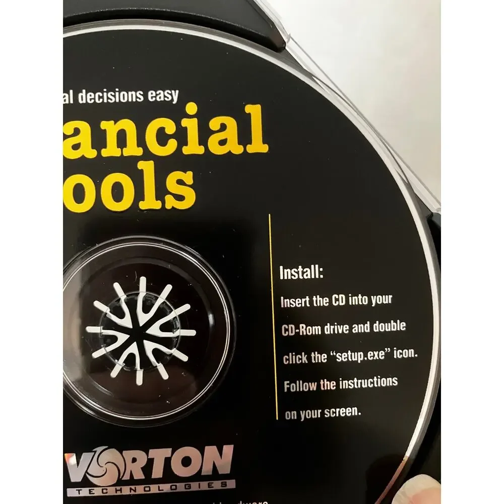 1998 Vorton Technologies Financial Tools PC CD-ROM Windows 95 NT OEM Software